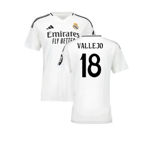 2024-2025 Real Madrid Home Shirt (Womens) (Vallejo 18)