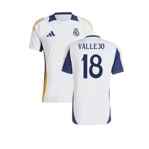 2024-2025 Real Madrid Training Shirt (White) (Vallejo 18)