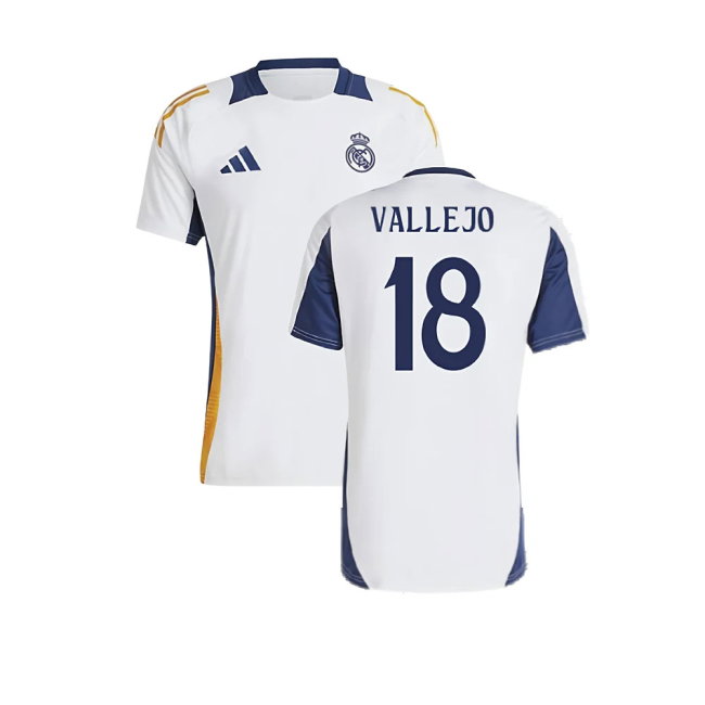 2024-2025 Real Madrid Training Shirt (White) (Vallejo 18)