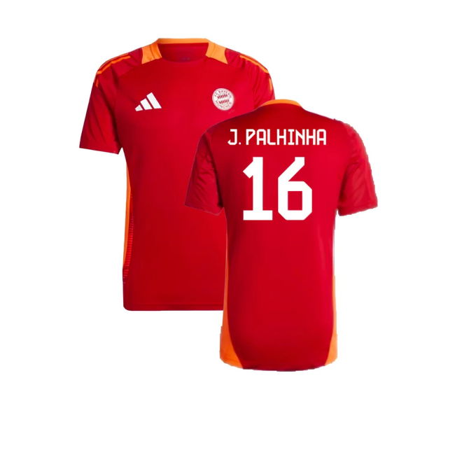 2024-2025 Bayern Munich Training Shirt (Red) (J. Palhinha 16)