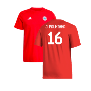 2024-2025 Bayern Munich DNA Tee (Red) (J. Palhinha 16)