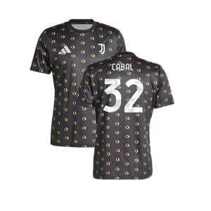 2024-2025 Juventus Pre-Match Shirt (Black) (Cabal 32)