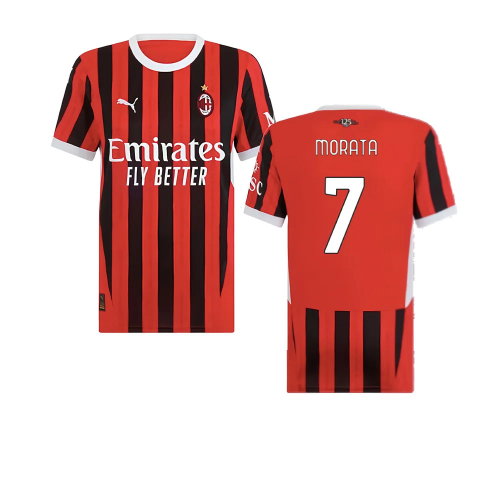 2024-2025 AC Milan Home Shirt (Womens) (Morata 7)