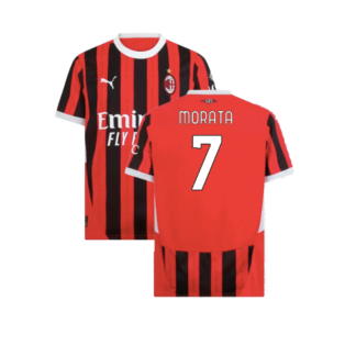 2024-2025 AC Milan Home Shirt (Morata 7)