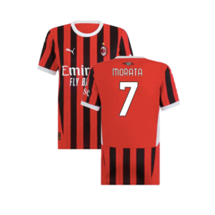 2024-2025 AC Milan Home Shirt (Womens) (Morata 7)