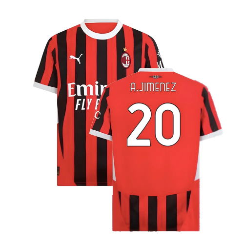 2024-2025 AC Milan Home Shirt (A.Jimenez 20)