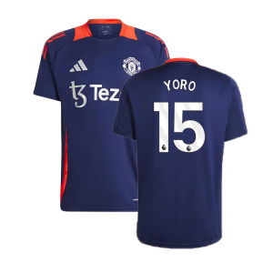 2024-2025 Man Utd Training Jersey (Night Indigo) (Yoro 15)