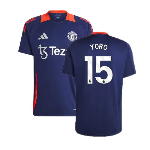 2024-2025 Man Utd Training Jersey (Night Indigo) (Yoro 15)