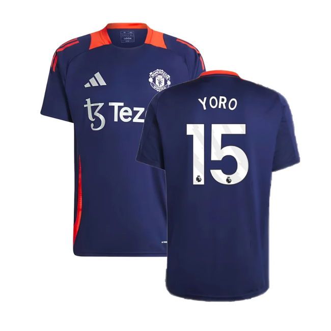 2024-2025 Man Utd Training Jersey (Night Indigo) (Yoro 15)