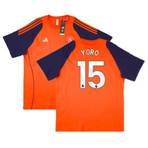 2024-2025 Man Utd Training Tee (Red) (Yoro 15)
