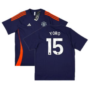 2024-2025 Man Utd Training Tee (Night Indigo) (Yoro 15)