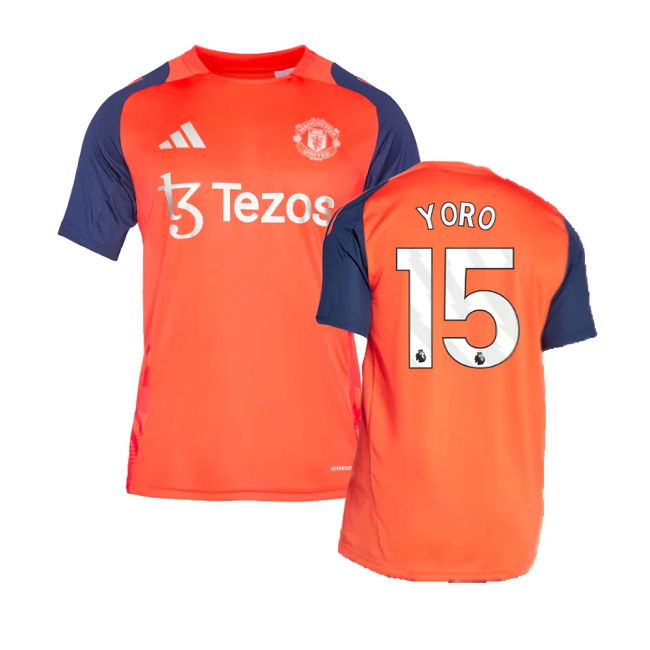 2024-2025 Man Utd Training Jersey (Red) (Yoro 15)