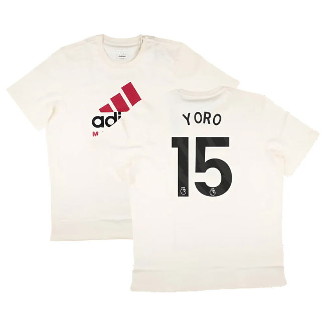 2024-2025 Man Utd SZN Graphic Tee (Cream White) (Yoro 15)