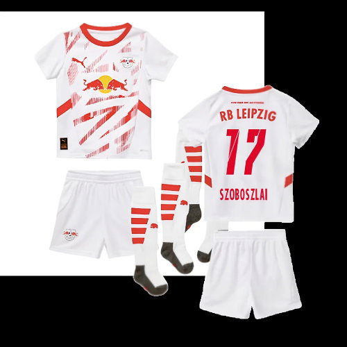 2024-2025 Red Bull Leipzig Home Mini Kit (Szoboszlai 17)