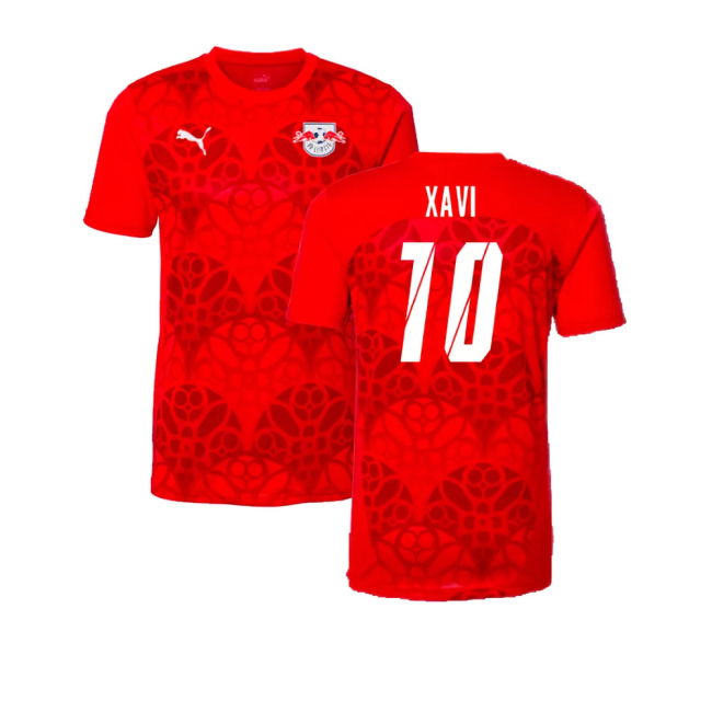 2024-2025 Red Bull Leipzig Pre-Match Shirt (Red) (Xavi 10)