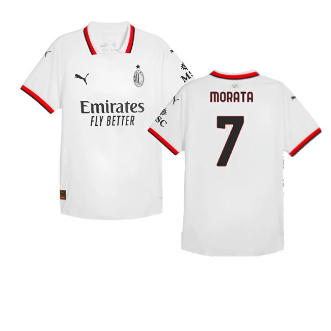 2024-2025 AC Milan Away Authentic Shirt (Morata 7)