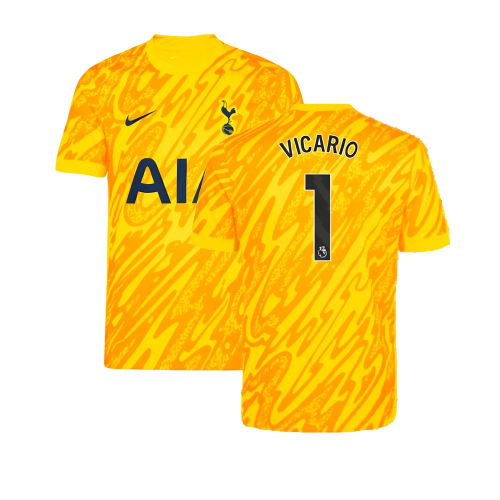 2024-2025 Tottenham Hotspur Goalkeeper Home Shirt (Yellow) (Vicario 1)