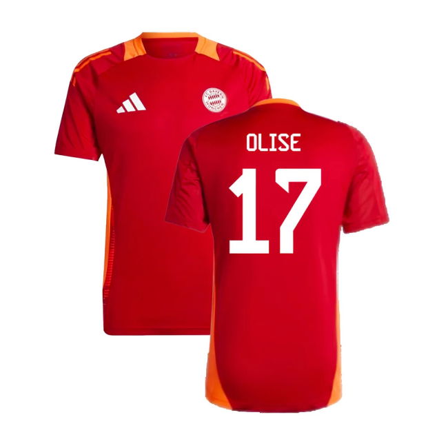 2024-2025 Bayern Munich Training Shirt (Red) (Olise 17)