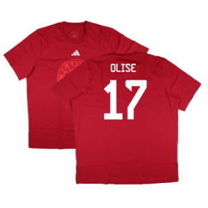2024-2025 Bayern Munich DNA Graphic Tee (Red) (Olise 17)