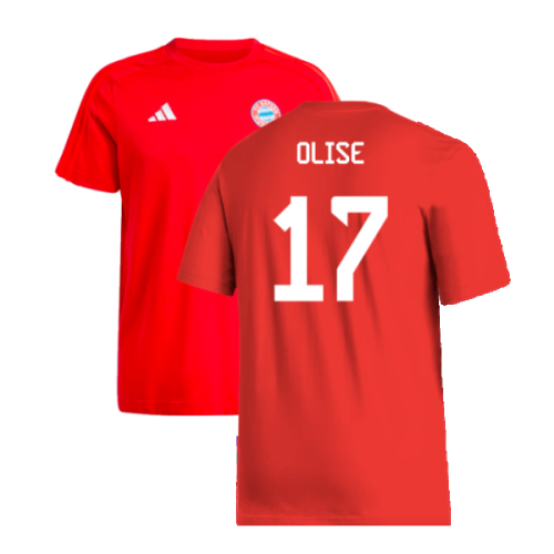 2024-2025 Bayern Munich DNA Tee (Red) (Olise 17)