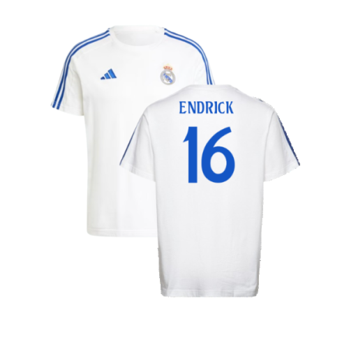 2024-2025 Real Madrid DNA Tee (White) (Endrick 16)