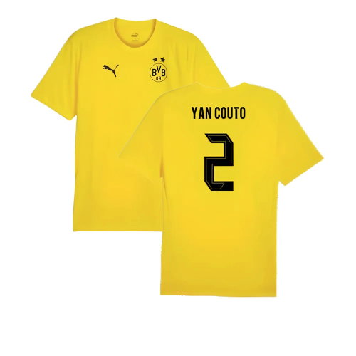 2024-2025 Borussia Dortmund Training Shirt (Yellow) - Kids (Yan Couto 2)