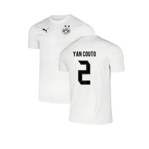 2024-2025 Borussia Dortmund Pre-Match Shirt (White) (Yan Couto 2)
