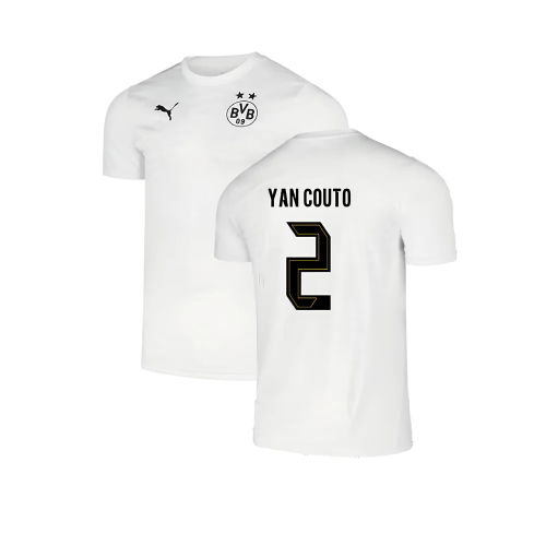 2024-2025 Borussia Dortmund Pre-Match Shirt (White) (Yan Couto 2)