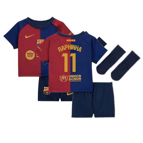 2024-2025 Barcelona Home Baby Kit (Raphinha 11)