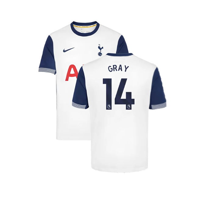 2024-2025 Tottenham Hotspur Home Shirt (Gray 14)