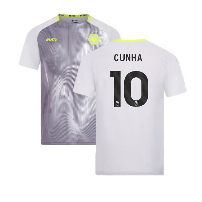 2024-2025 Wolves Players Training Shirt (Grey) (Cunha 10)