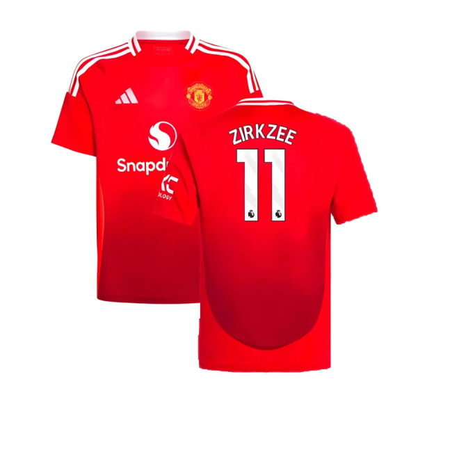 2024-2025 Man Utd Home Shirt (Kids) (Zirkzee 11)