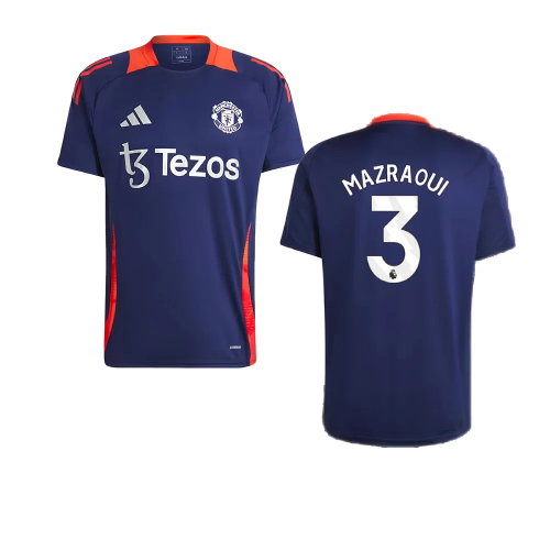 2024-2025 Man Utd Training Jersey (Night Indigo) (Mazraoui 3)