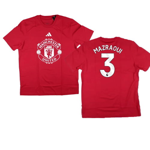 2024-2025 Man Utd DNA Graphic Tee (Red) (Mazraoui 3)