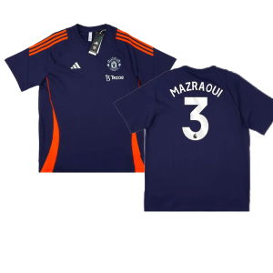 2024-2025 Man Utd Training Tee (Night Indigo) (Mazraoui 3)