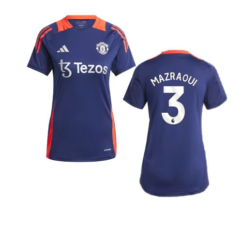 2024-2025 Man Utd Training Jersey (Night Indigo) - Womens (Mazraoui 3)