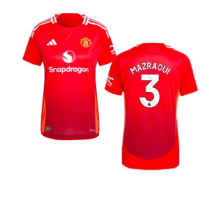 2024-2025 Man Utd Authentic Home Shirt (Womens) (Mazraoui 3)