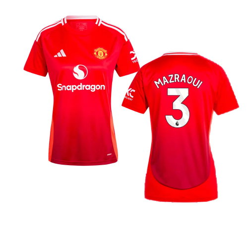 2024-2025 Man Utd Home Shirt (Womens) (Mazraoui 3)