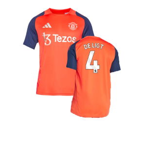 2024-2025 Man Utd Training Jersey (Red) (De Ligt 4)