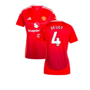 2024-2025 Man Utd Home Shirt (Womens) (De Ligt 4)