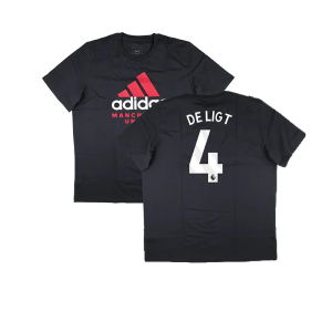 2024-2025 Man Utd Seasonal Graphic Tee (Night Grey) (De Ligt 4)