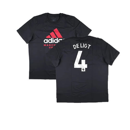 2024-2025 Man Utd Seasonal Graphic Tee (Night Grey) (De Ligt 4)