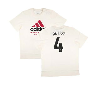 2024-2025 Man Utd SZN Graphic Tee (Cream White) (De Ligt 4)
