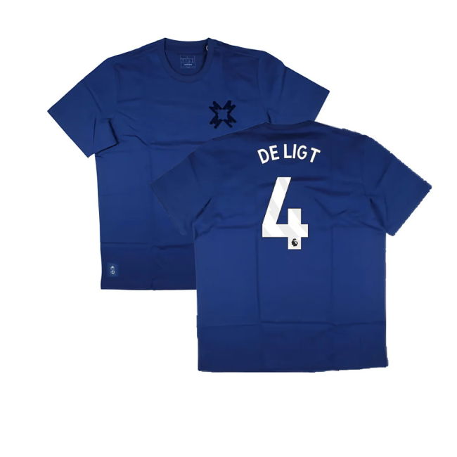 2024-2025 Man Utd Seasonal Tee (Victory Blue) (De Ligt 4)