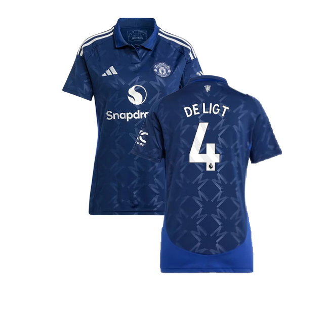 2024-2025 Man Utd Away Shirt (Womens) (De Ligt 4)