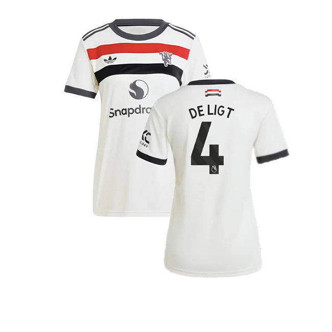 2024-2025 Man Utd Third Shirt (Womens) (De Ligt 4)