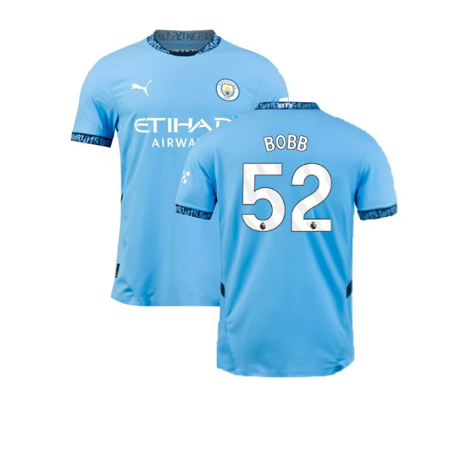 2024-2025 Man City Home Authentic Shirt with packaging (Bobb 52)