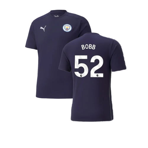 2024-2025 Man City Casuals Tee (Navy) (Bobb 52)