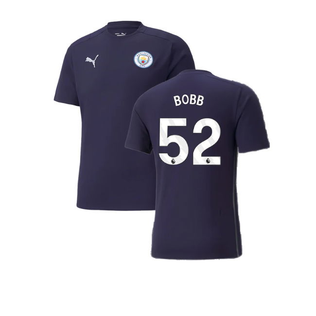 2024-2025 Man City Casuals Tee (Navy) (Bobb 52)