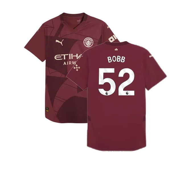2024-2025 Man City Third Authentic Shirt (Bobb 52)